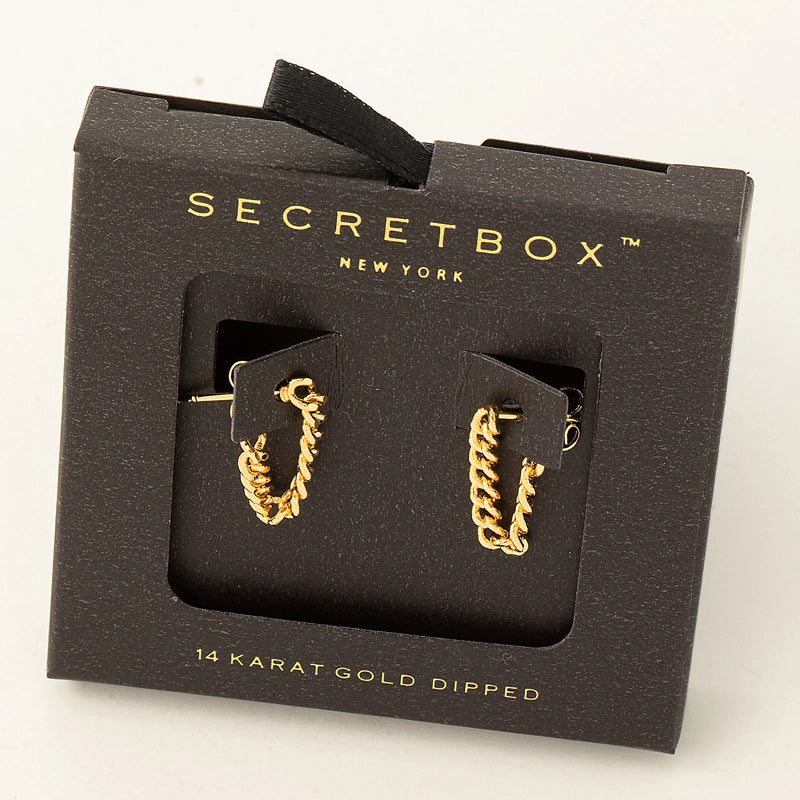 Luxe Links Mini Chain Thread Earrings