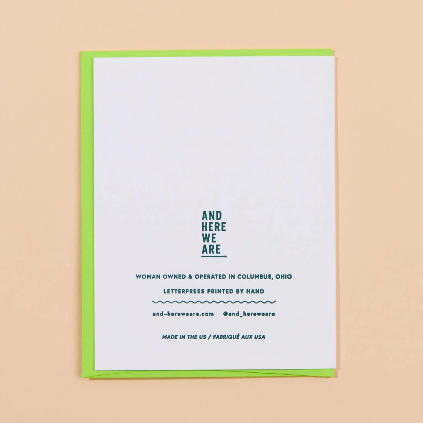 Aloe You Letterpress Greeting Card