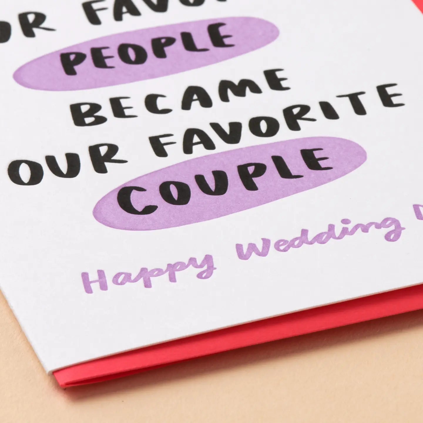 Favorite Couple Wedding Card