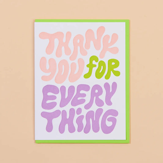 Thank You for Everything Card