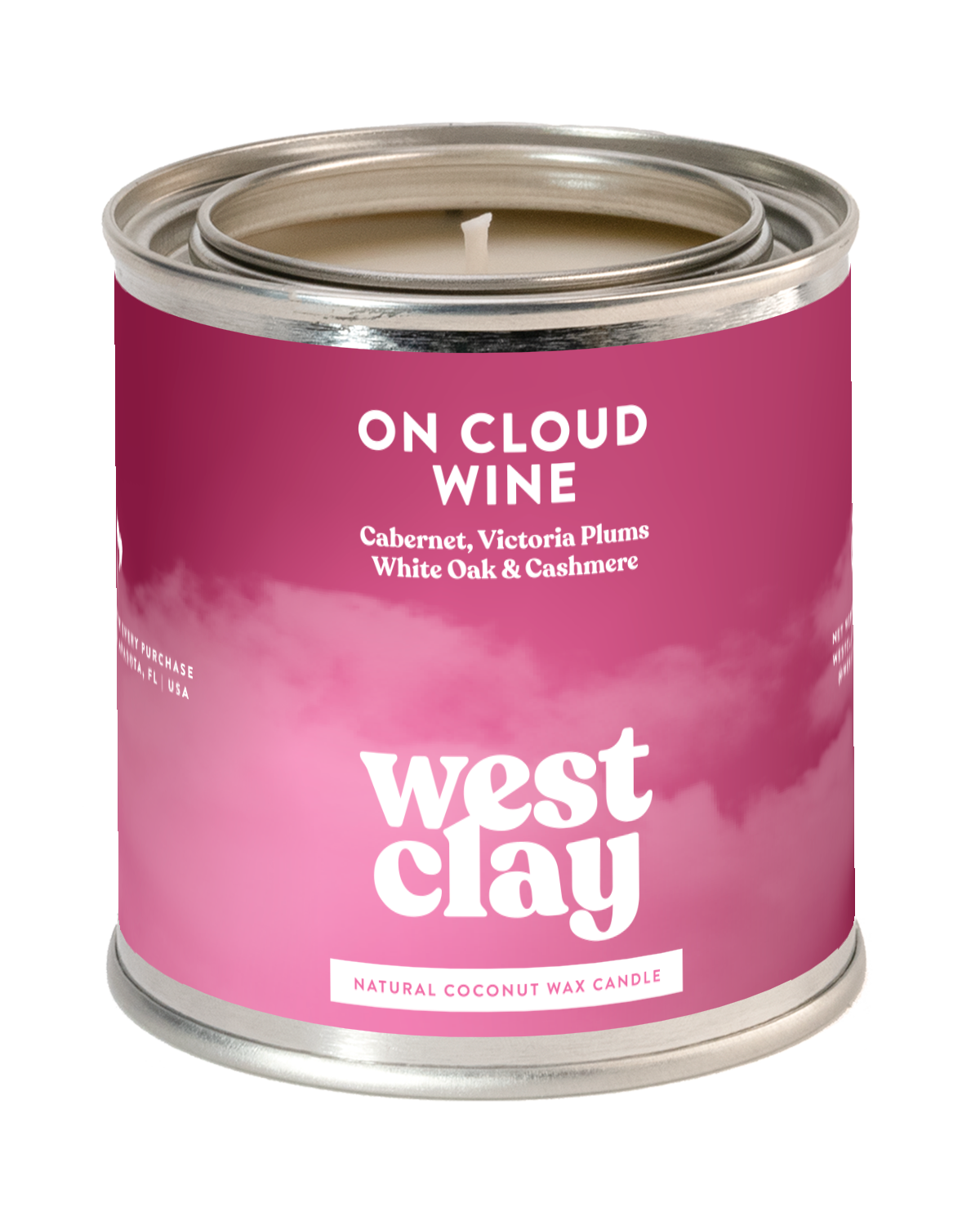 On Cloud Wine Candle