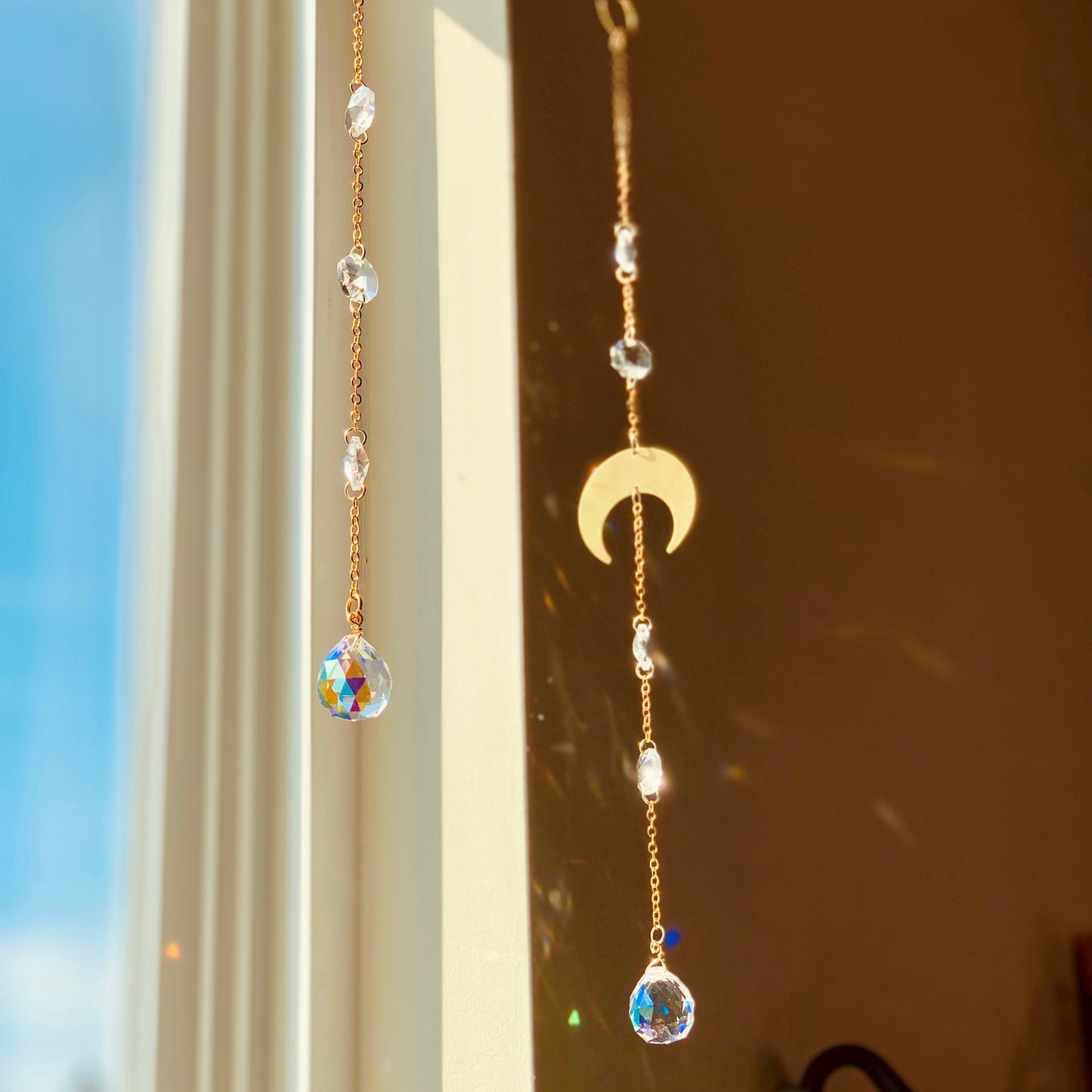 Crystal Crescent Suncatcher