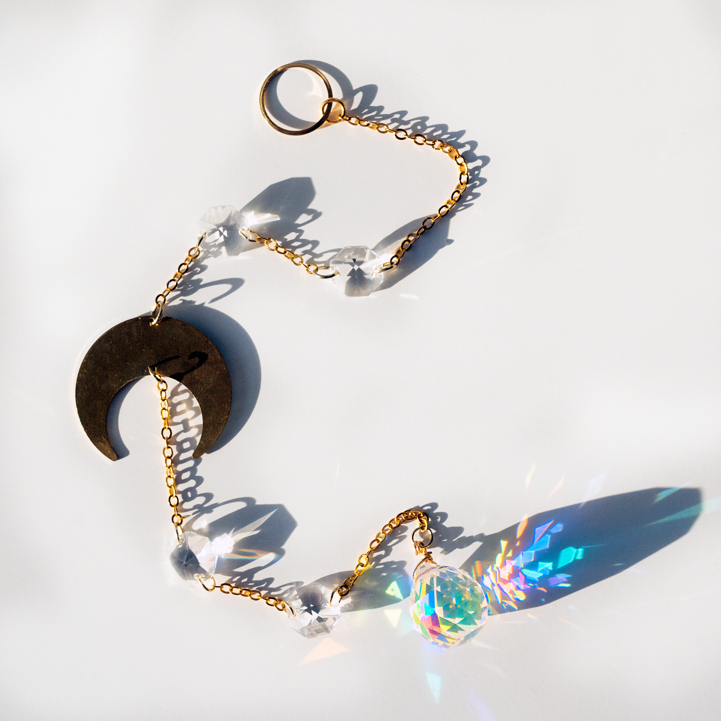 Crystal Crescent Suncatcher