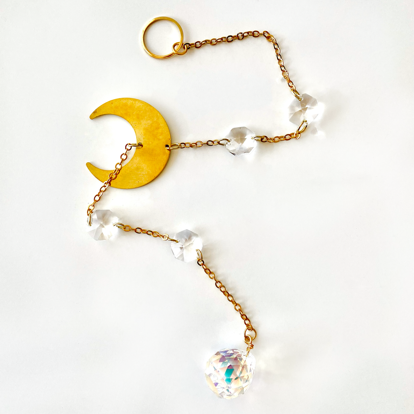 Crystal Crescent Suncatcher